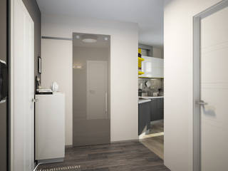 Apartment in a modern style in Moscow, Design studio by Anastasia Kovalchuk Design studio by Anastasia Kovalchuk Modern Corridor, Hallway and Staircase