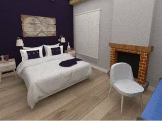 DECORACIÓN DE DORMITORIO EN SAINT BRIEUC, Nice & Simple interiorismo Nice & Simple interiorismo Dormitorios de estilo minimalista