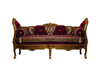 MOULIN ROUGE Royal Oriental Red Maroon Daybed Sofa Chaise Longue REGAL SOFAS AND INTERIORS غرفة المعيشة أريكة ومقاعد إسترخاء