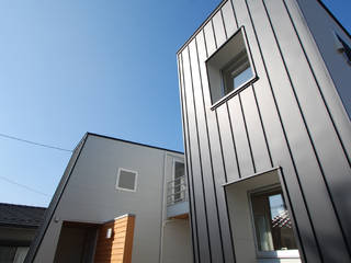 wall × wall, Ju Design 建築設計室 Ju Design 建築設計室 Modern Houses Metal
