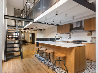 LOFT N, NOMADE ARCHITETTURA E INTERIOR DESIGN NOMADE ARCHITETTURA E INTERIOR DESIGN Cucina in stile industriale