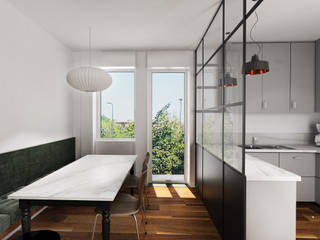 Casa Retro', Euga Design Studio Euga Design Studio Cucina in stile industriale