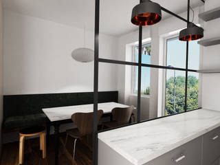 Casa Retro', Euga Design Studio Euga Design Studio Cucina in stile industriale