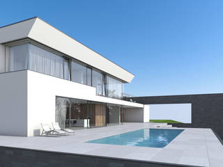 Villa Ledlweg, Fichtner Gruber Architekten Fichtner Gruber Architekten Case in stile minimalista