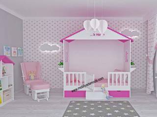 Montessori Evli Bebek Odası , MOBİLYADA MODA MOBİLYADA MODA Modern nursery/kids room Wood Wood effect