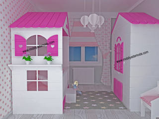 Montessori Evli Bebek Odası , MOBİLYADA MODA MOBİLYADA MODA ห้องนอนเด็ก ไม้ Wood effect