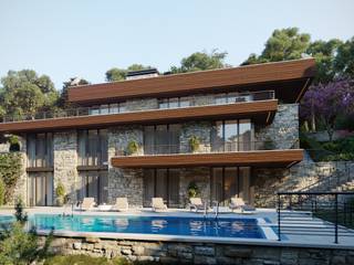 Дом в Крыму, Максим Любецкий Максим Любецкий Minimalist house Stone