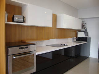 COCINA A NUEVO EN CABALLITO, ARQUITECTA MORIELLO ARQUITECTA MORIELLO Dapur Minimalis