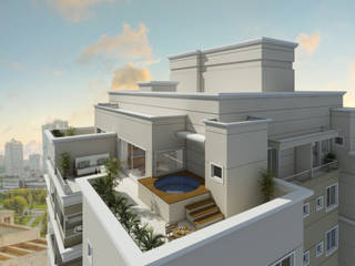 RESIDENCIAL VALE D´AUGUSTA, Eustáquio Leite Arquitetura Eustáquio Leite Arquitetura 모던스타일 주택