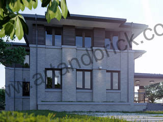 Дом в стиле Райта_2, Архитектурное бюро Art&Brick Архитектурное бюро Art&Brick Casas clássicas