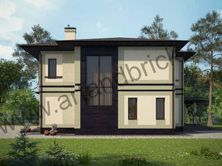 Дом с баней в современном стиле (МО), Архитектурное бюро Art&Brick Архитектурное бюро Art&Brick Klassieke huizen