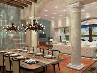 Velas Resort Hotel Master Suite, Interiorista Teresa Avila Interiorista Teresa Avila Modern dining room