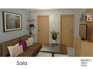Small Department Design, Interiorista Teresa Avila Interiorista Teresa Avila Modern dining room