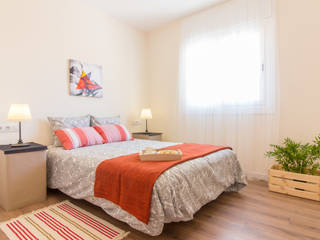 Home Staging en dormitorio con colchonetas inflables homify Dormitorios de estilo moderno Accesorios y decoración