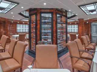 Gervasoni per Silver Muse di Silversea, Diana Lapin Diana Lapin Eclectic style wine cellar