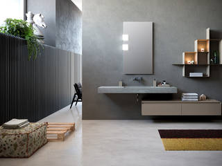 Catalogo Arredo Bagno Ghezzi, Nespoli 3d Nespoli 3d モダンスタイルの お風呂