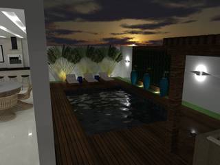 Residencia Chacara Cachoeira, Studio Beatriz Neves Studio Beatriz Neves Piscine moderne