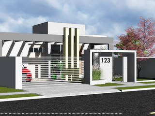 Residência Unifamiliar, AP ARQUITETURA AP ARQUITETURA 現代房屋設計點子、靈感 & 圖片