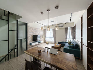 善化 貝森朵夫二期 , 橡樹設計Oak Design 橡樹設計Oak Design Eclectic style living room