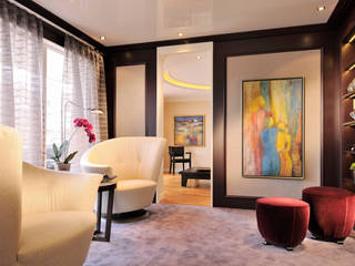 Unsere Ausstellung, Hunke & Bullmann Hunke & Bullmann Modern Living Room Purple/Violet