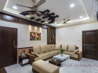 Small Flat, Cosy Interiors, ARK Architects & Interior Designers ARK Architects & Interior Designers Modern Living Room