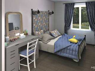 Dressing et bureau sur mesure, MJ Intérieurs MJ Intérieurs Modern style bedroom
