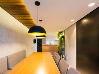 Apto Gourmet - Caçador SC, JDB Arquitetura + Design JDB Arquitetura + Design غرفة السفرة