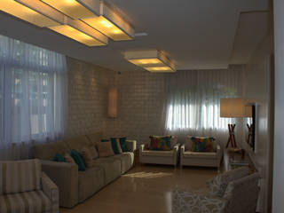 Apartamento em Ipanema, Rafael Mirza Arquitetura Rafael Mirza Arquitetura Salones de estilo moderno