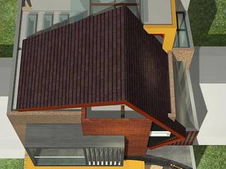 Rumah Jatiwaringin, Alfaiz Design Alfaiz Design Rumah Tropis Batu Bata Brown