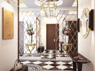 ЖК Розмарин, Евгения Рахвальская Евгения Рахвальская Classic style corridor, hallway and stairs