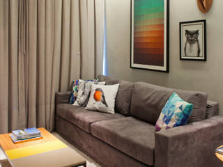 APARTAMENTO BC, PKB Arquitetura PKB Arquitetura Modern living room