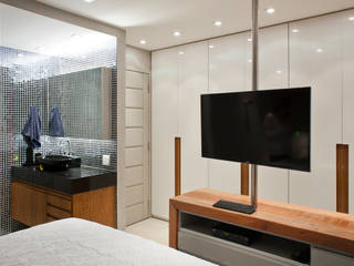 APARTAMENTO BC, PKB Arquitetura PKB Arquitetura Modern style bedroom