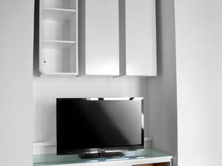 Proyecto Morelos - Mueble de living, Espacio Gaddi Espacio Gaddi Modern living room Wood Wood effect