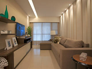 Apartamento Jardim Icaraí 01, Deise Maturana arquitetura + interiores Deise Maturana arquitetura + interiores Living room