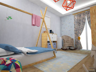 Akın Bebek Odası, Akay İç Mimarlık & Tasarım Akay İç Mimarlık & Tasarım غرفة الاطفال