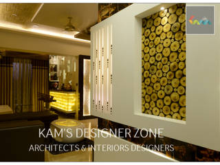 Home interior Design for Manish Thakkar, KAMS DESIGNER ZONE KAMS DESIGNER ZONE Стены и пол в стиле модерн