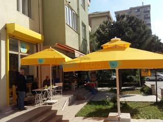 KAP'S CAFE ŞEMSİYESİ, Akaydın şemsiye Akaydın şemsiye Modern Garden Aluminium/Zinc Yellow