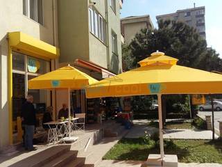 KAP'S CAFE ŞEMSİYESİ, Akaydın şemsiye Akaydın şemsiye Jardin moderne Aluminium/Zinc