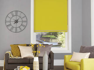 Made to Measure Roller Blinds, English Blinds English Blinds Nowoczesny salon Tekstylia Złoty