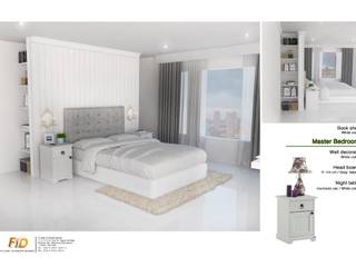 The Oleander Condo, Future Interior Design Co.,Ltd. Future Interior Design Co.,Ltd. Kamar Tidur Gaya Eklektik