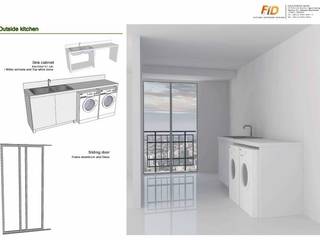 The Oleander Condo, Future Interior Design Co.,Ltd. Future Interior Design Co.,Ltd. Cocinas eclécticas