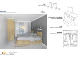 The Oleander Condo, Future Interior Design Co.,Ltd. Future Interior Design Co.,Ltd. Kamar Tidur Gaya Eklektik