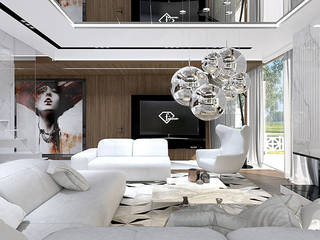 TALL STORY | Wnętrze domu, ARTDESIGN architektura wnętrz ARTDESIGN architektura wnętrz Salas de estar modernas