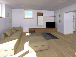 Ristrutturazione Appartamento, Studio Tecnico Resta e Associati Studio Tecnico Resta e Associati Modern living room