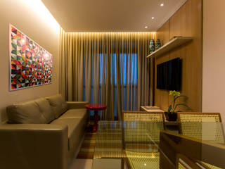 Apartamento Alphaville, Stark Arquitetura Stark Arquitetura Modern living room