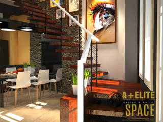 Pineda Residence, A+Elite A+Elite Pasillos, vestíbulos y escaleras modernos
