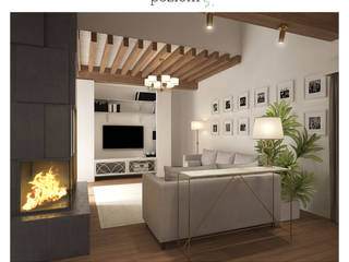 Projekt domu pod Białą Podlaską, poziom3. poziom3. Living room