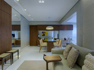 Apartamento Compacto 2 , Renata Basques Arquitetura e Design de Interiores Renata Basques Arquitetura e Design de Interiores Dining room