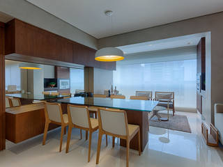 Apartamento Compacto 2 , Renata Basques Arquitetura e Design de Interiores Renata Basques Arquitetura e Design de Interiores Modern dining room