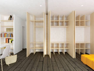 APPARTEMENT JOFFRE, MEMO Architecture MEMO Architecture Modern dressing room Wood Wood effect